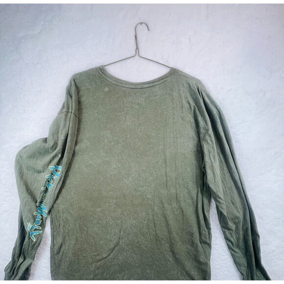 Rick And Morty (Adult Swim) Graphic Green Men's Long Sleeve Tee Size XL - Picture 6 of 6